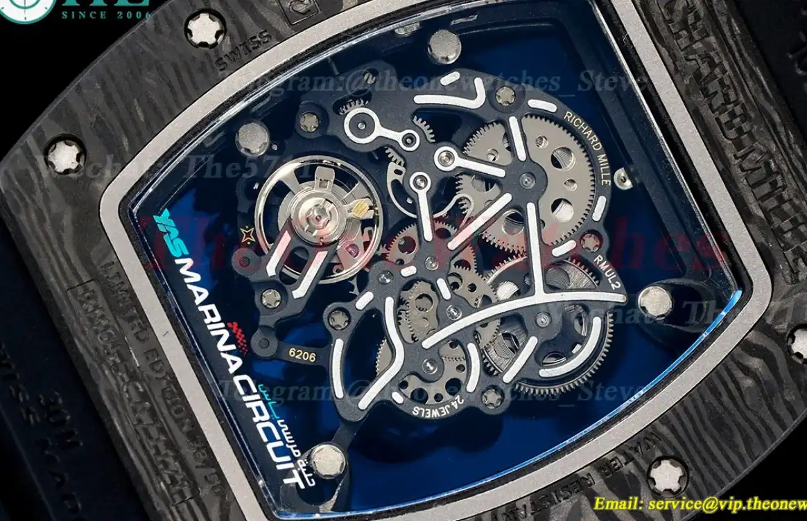 RM055 Blue NTPT RU Skeleton Dial UOKF RMUL2 Super Clone