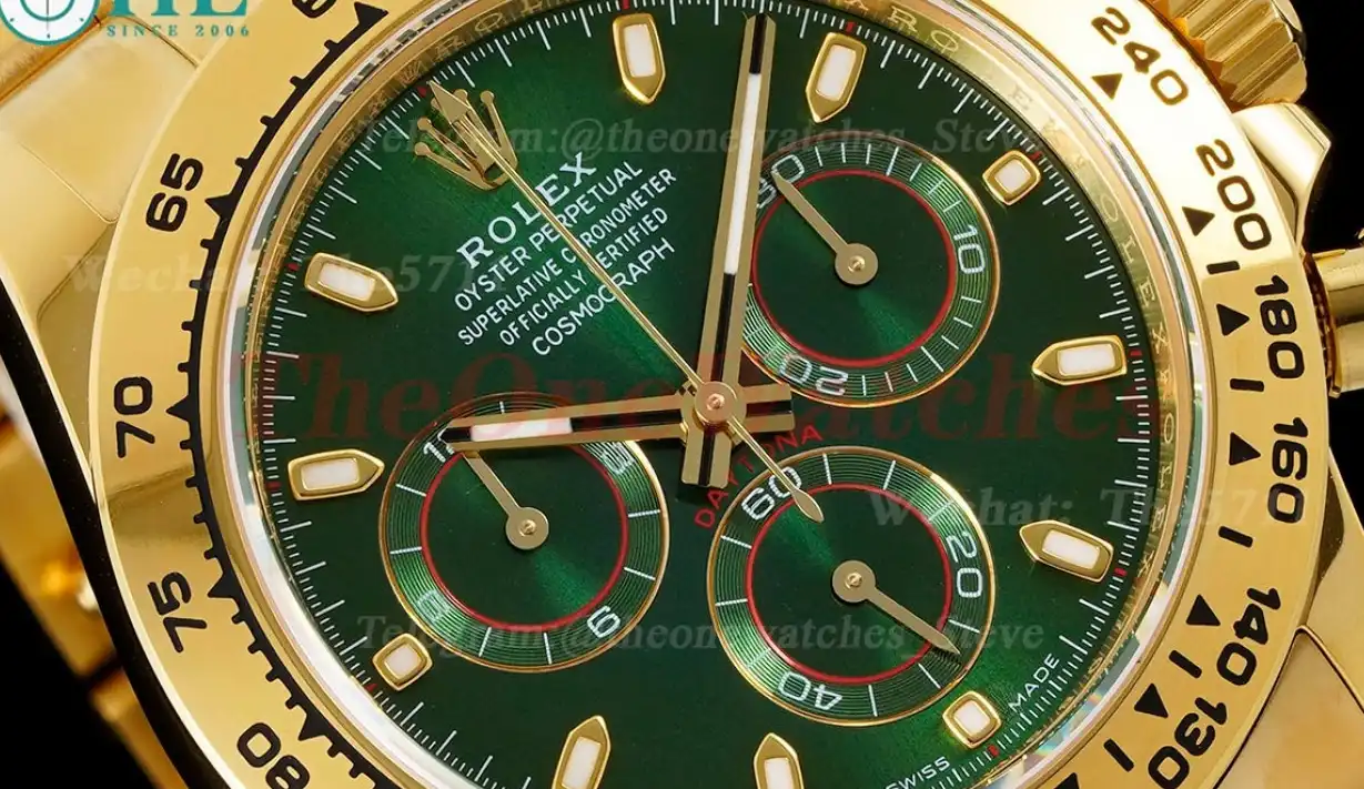 Daytona 116508 40mm YG YG Green Dial APS SH4130