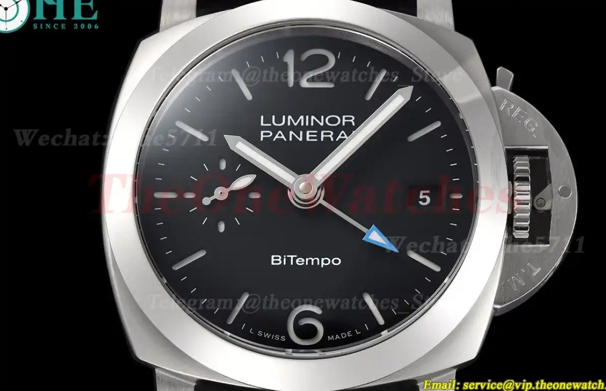 Luminor PAM1365 Bitempo GMT 40mm SS LE Black Dial VSF P900