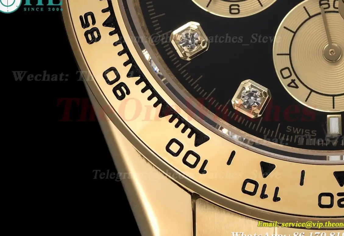 Daytona 40mm YG YG Dia Black Gold GDF A3836