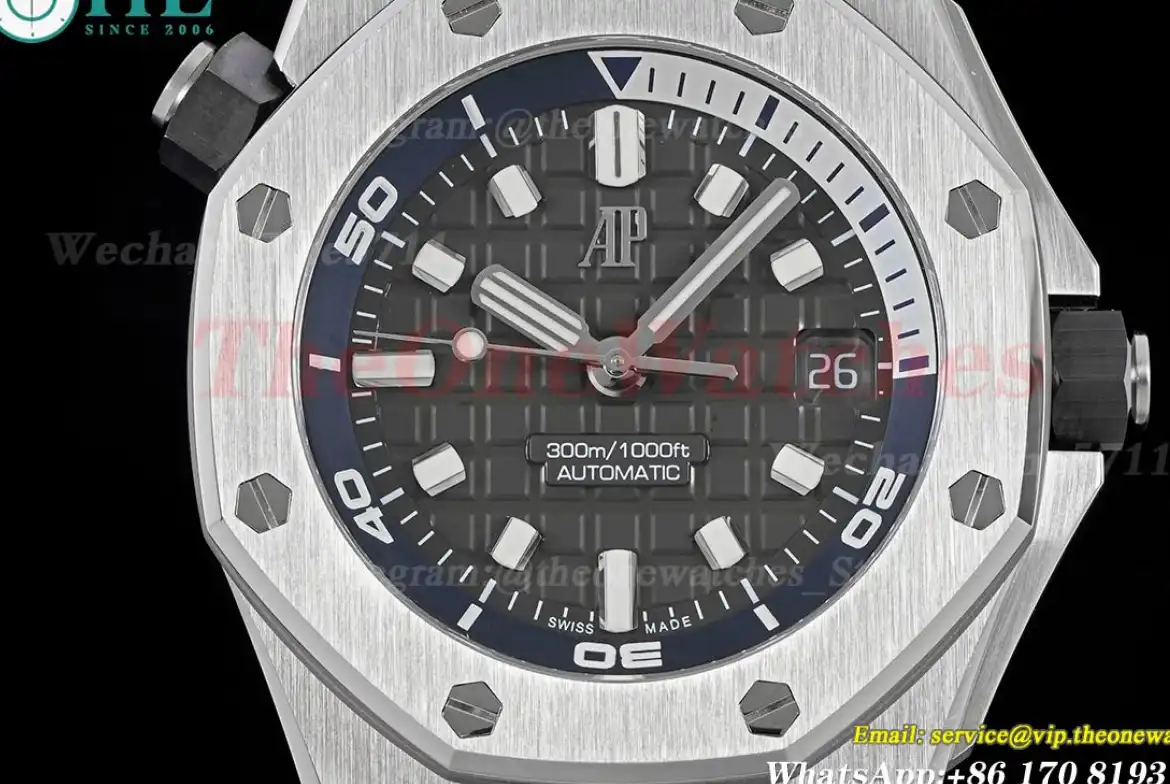 Royal Oak Offshore Diver 15720 42mm SS RU Grey Stk APS A4308 Super Clone