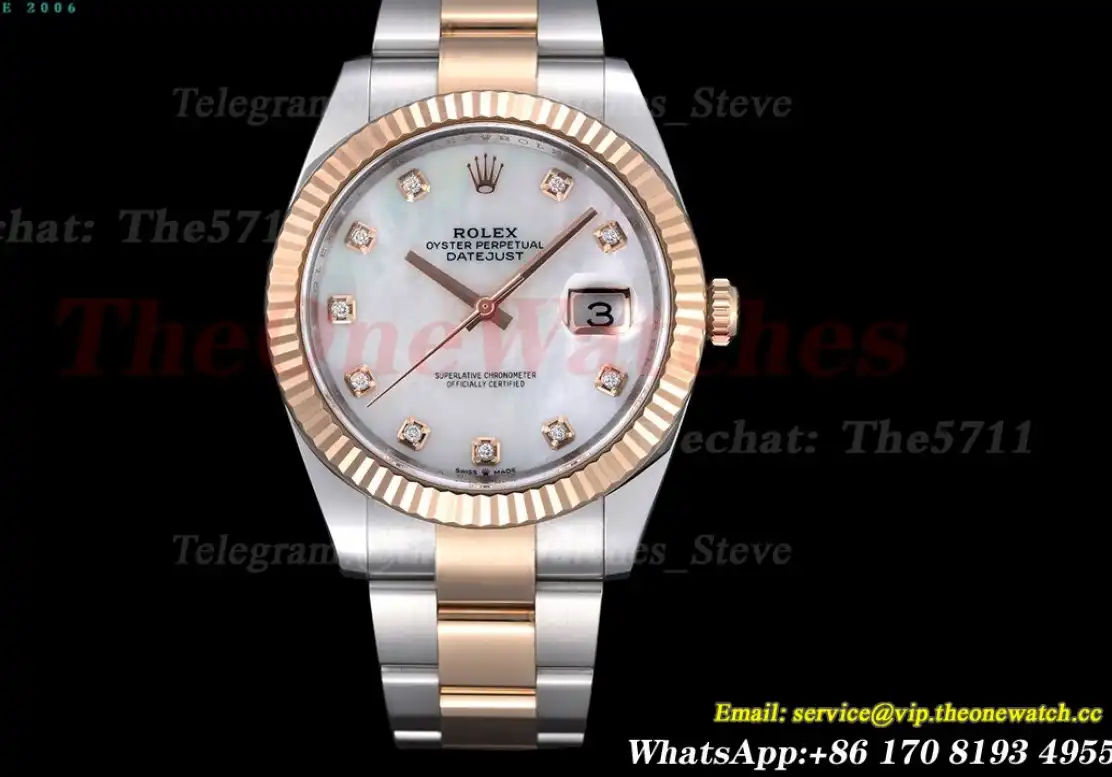 Datejust 126331 41mm Oys SS RG Mop Dial Clean SH3235