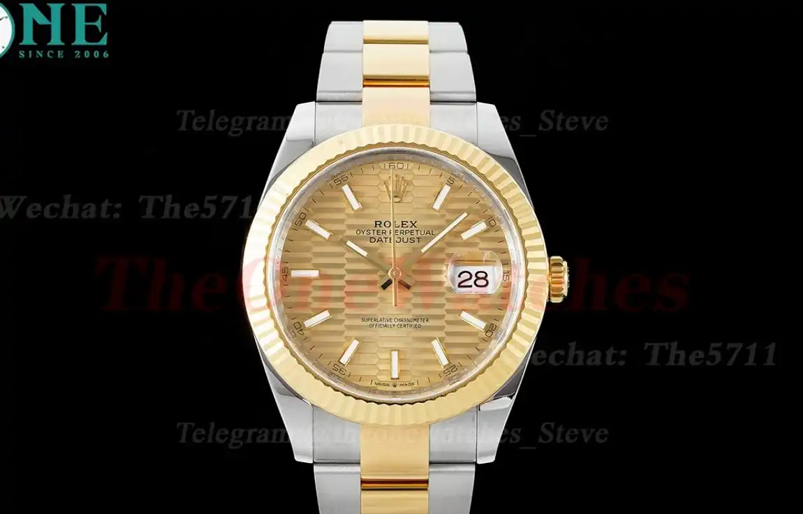 Datejust 126333 41mm Oys YG SS Gold Texetured Dial Clean SH3235