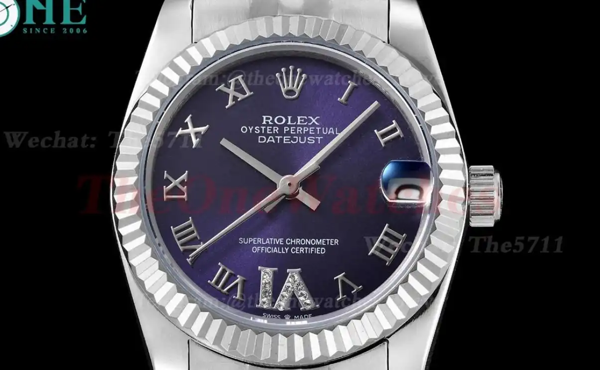 Datejust 31mm 278274 SS SS Purple Rmn GDF MY8215