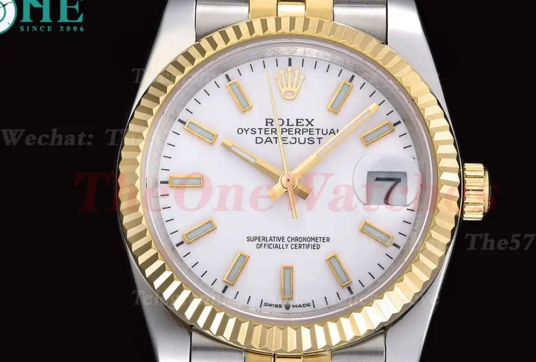 Datejust 126233 36mm Jub SS YG White Dial GDF MY8215