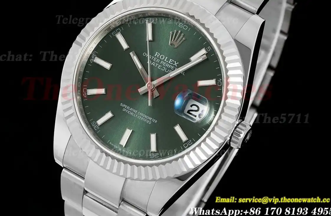 Datejust 126334 41mm SS SS Green Stk EWEF A3235