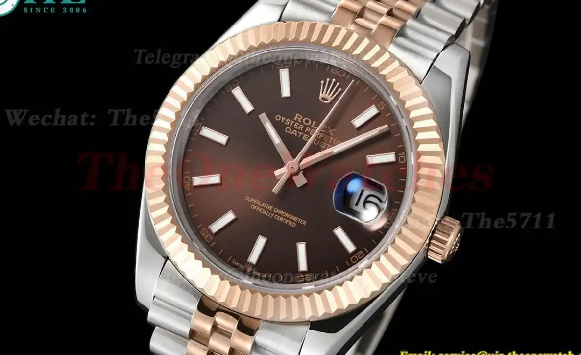 Datejust 126331 41mm Jub RG SS Brown Stk GDF MY8215