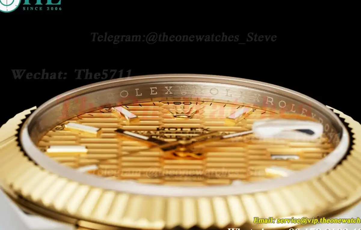 Datejust 126333 41mm Oys YG SS Gold Textured Stk EWEF A3235