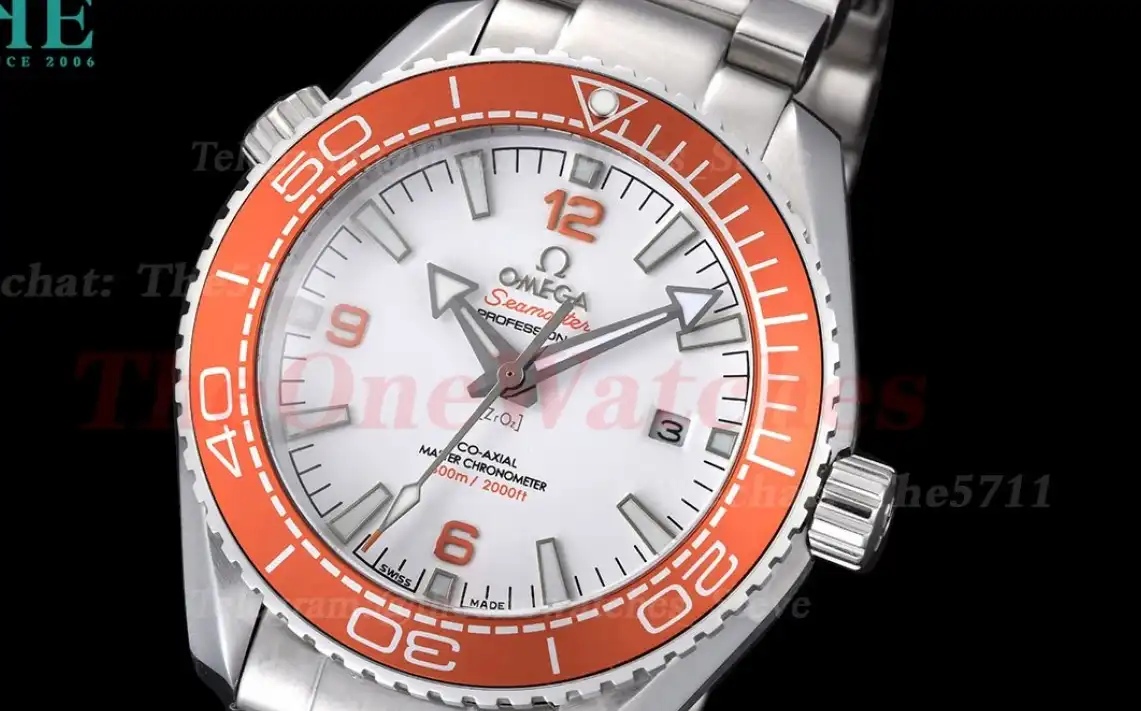 Seamaster 600m 43mm SS SS White Dial Orange GDF MY8215