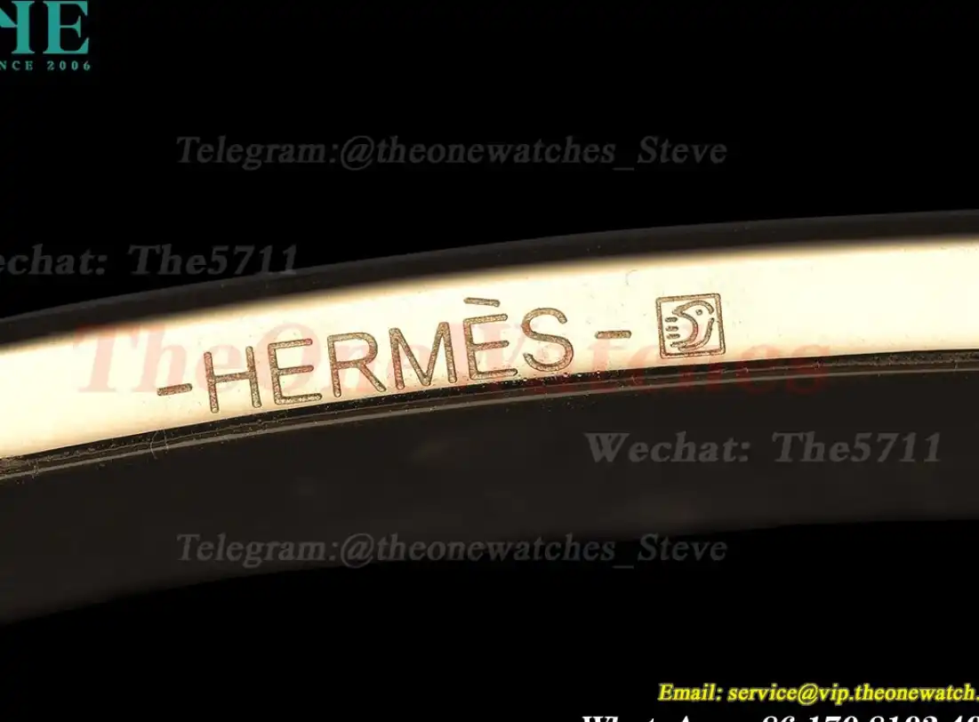 YG Hermes SS Buckle on Brown Leather Belt 3.8cm