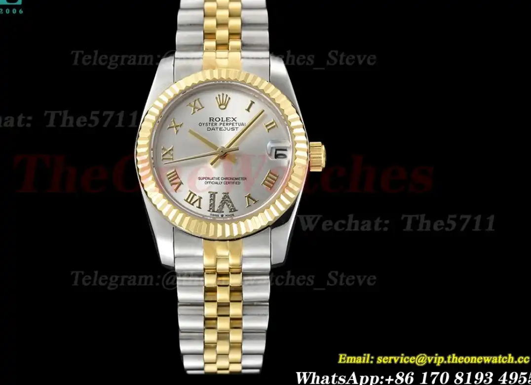 Datejust 31mm 278273 YG SS Silver Rmn GDF MY8215