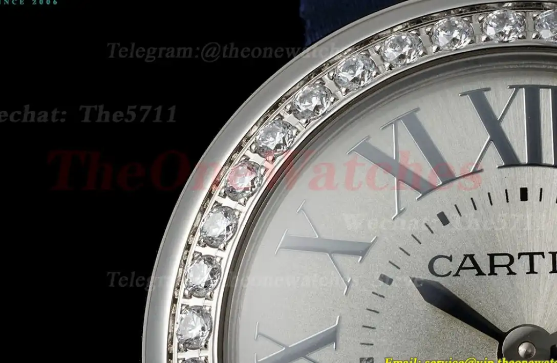 Ballon Blanc Ladies 30mm Dia SS SA Silver Dial AF Quartz