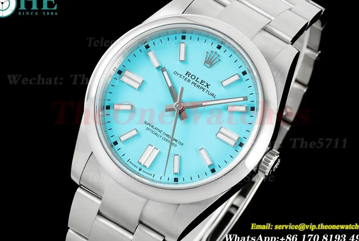 Oyster Perpetual 124300 41mm SS SS Tiffany Blue Dial VSF VS3230