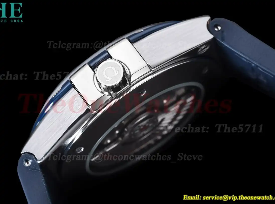 Constellation 41mm Blue Cer SS LE White Dial GDF MY8215