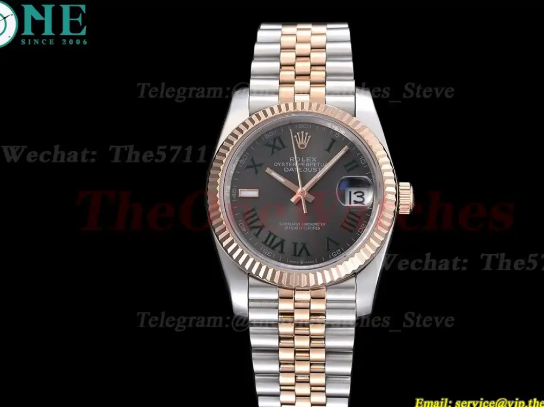 Datejust 126231 36mm Jub RG SS Grey Rmn GDF MY8215