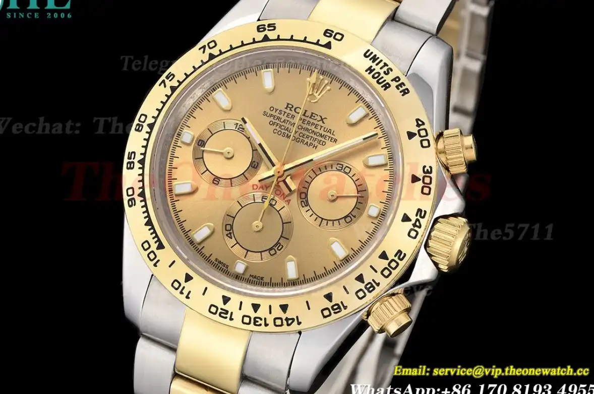 Daytona 40mm SS YG Gold Dial GDF A3836