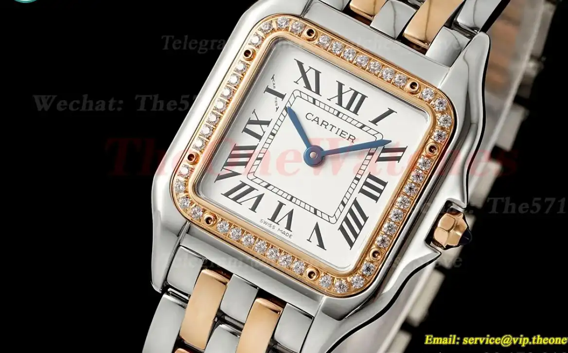 Panthere Secrete De Ladies Dia 27mm RG SS White AF Quartz