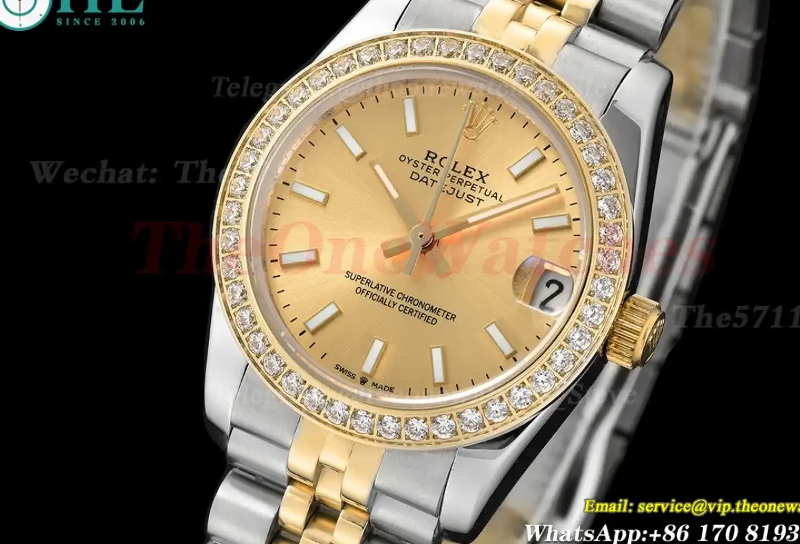 Datejust 28mm Dia YG SS Gold Stk GDF MY8215