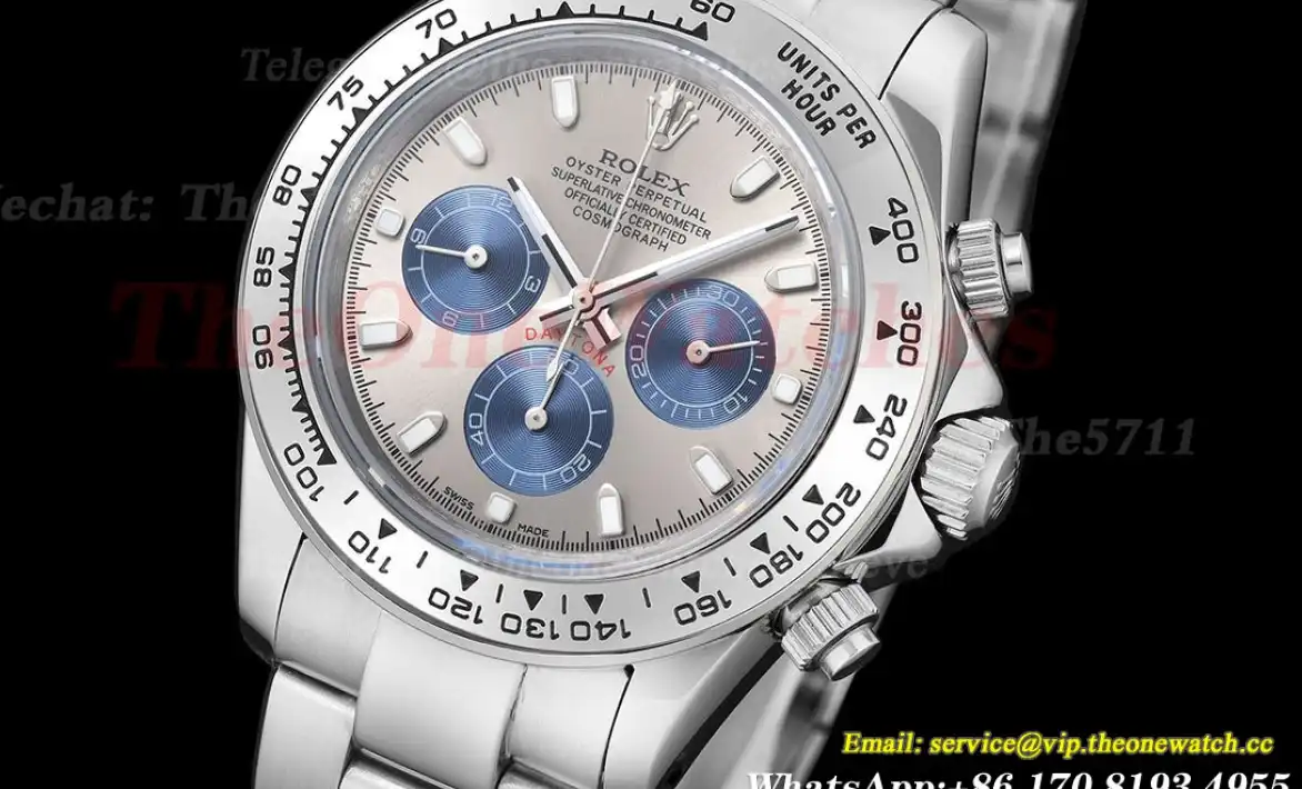 Daytona 40mm SS SS Grey Blue GDF A3836