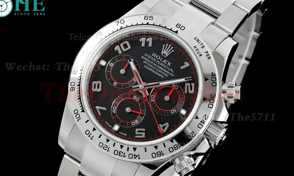 Daytona 116509 40mm SS SS Black Dial OMF A7750