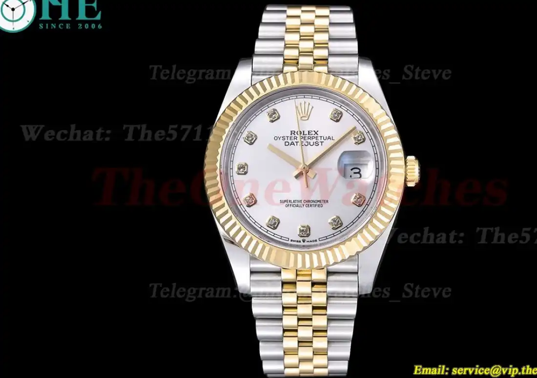 Datejust 126333 41MM YG SS Silver Dial EWEF A3235