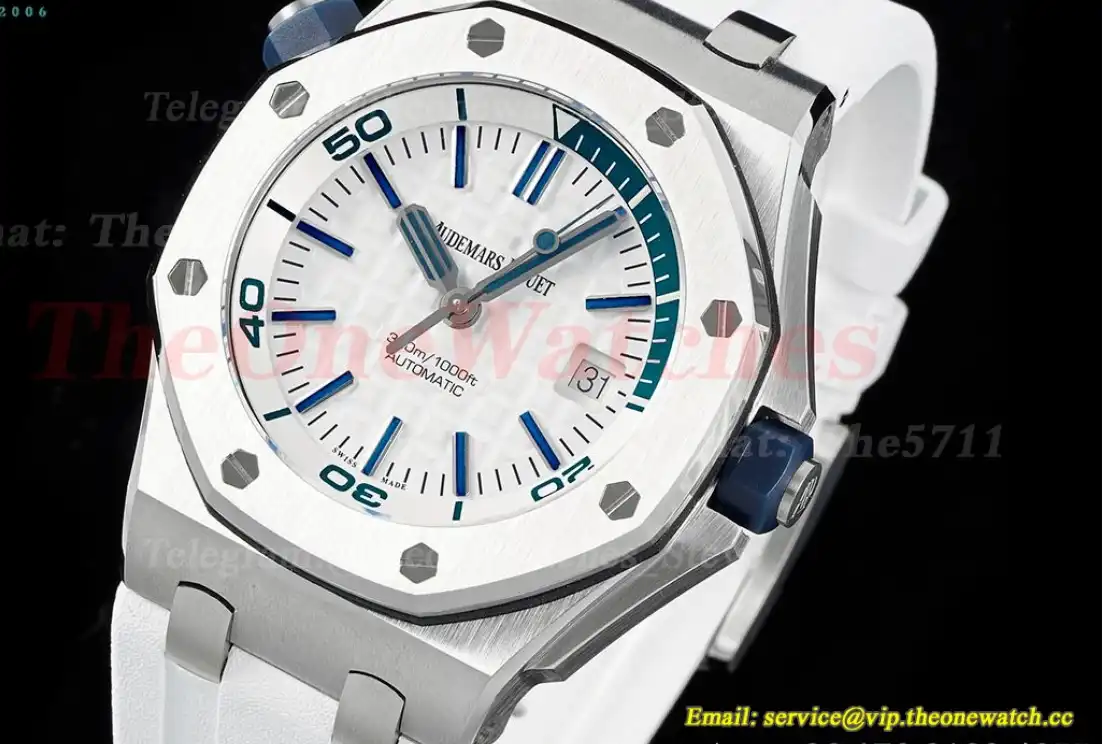 Royal Oak Offshore Diver 15710 42mm SS RU White IPF SA3120 Super Clone