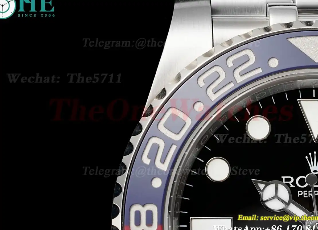 GMT Master II 126710 Pepsi Jub 40mm SS SS Black Dial EWEF VR3285