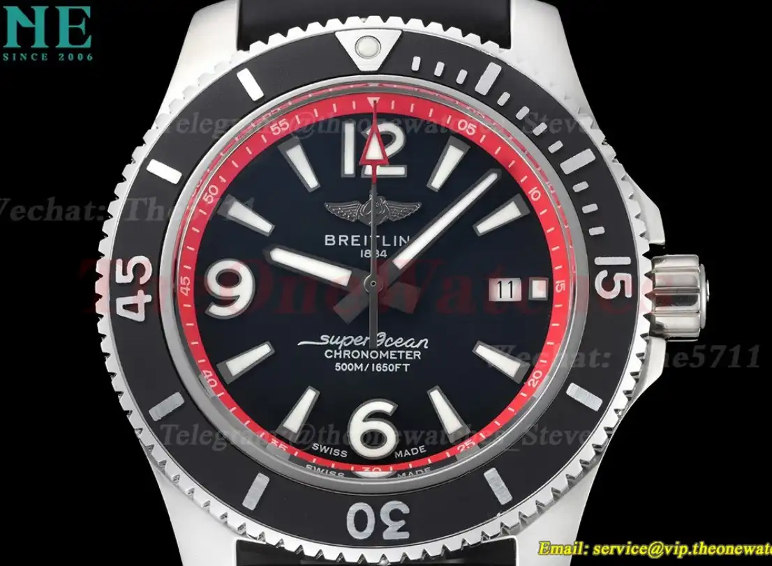 Superocean 44mm SS RU Black Red BLSF A2824