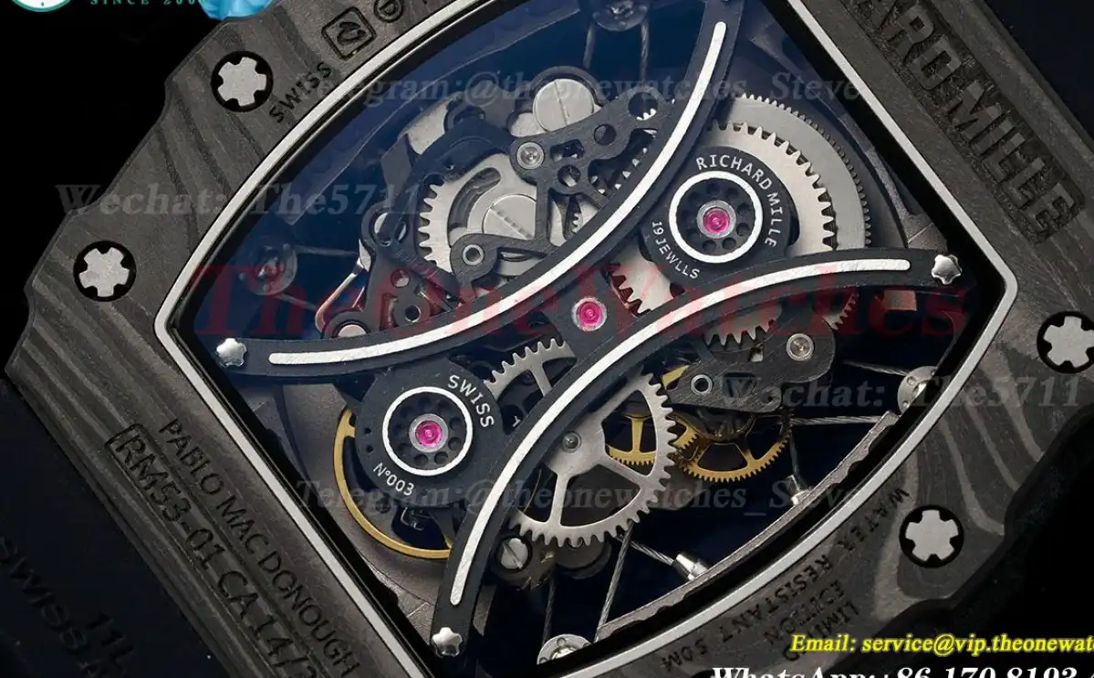 RM053-01 Pablo Mac Donough Black FC RU Skeleton Dial JBF Tourb