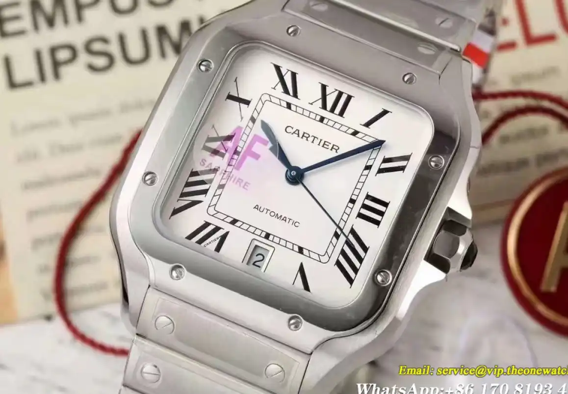 Cartier - Santos De Cartier 40mm XL SS SS White Dial AF MY9015