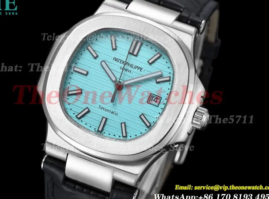 Nautilus 40mm SS LE Tiffany Blue Textured Dial GDF MY8215