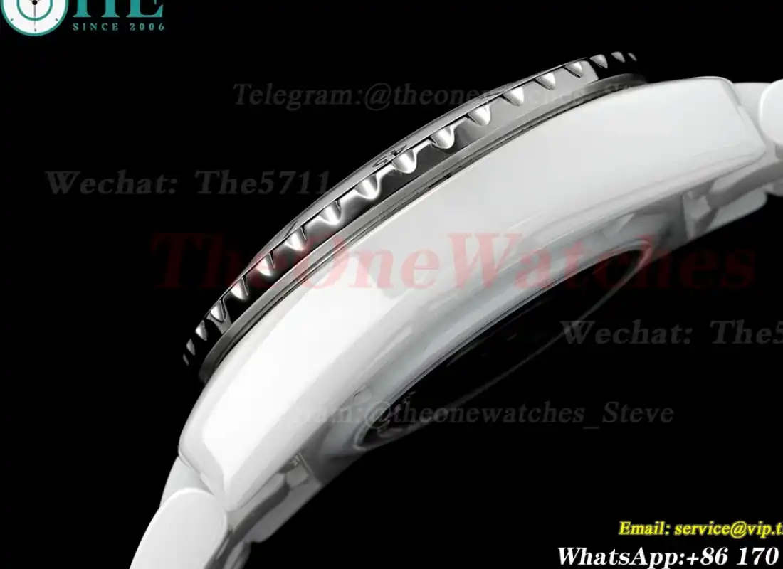 J12 33mm White Ceramic Cer White Num HTF A21.2