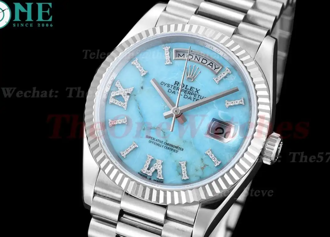 DayDate 36mm SS SS Flt Pres Turquoise Dial RAF A2836