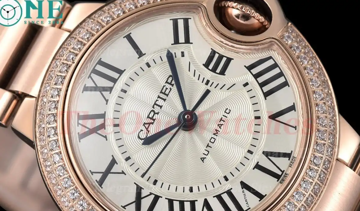 Ballon Bleu De Cartier 33mm RG RG White Diamond GDF NH05