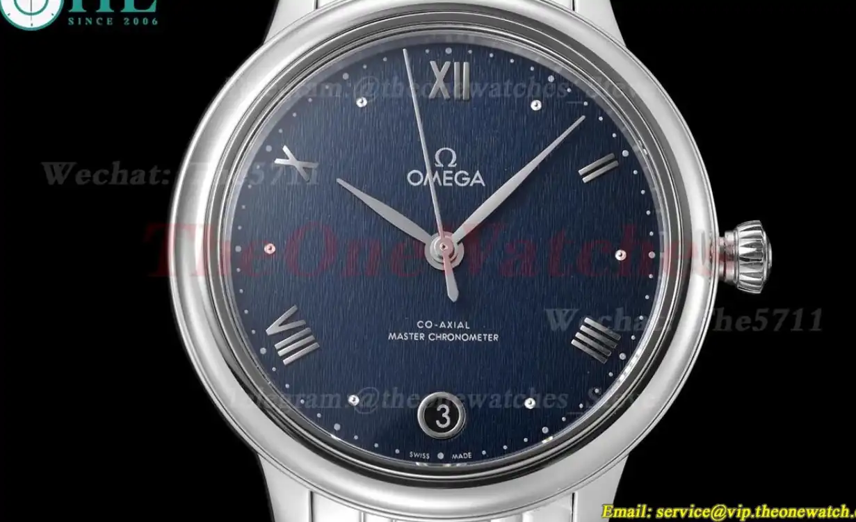 De Ville Prestige Ladies 34mm SS SS Blue Dial VSF A8800