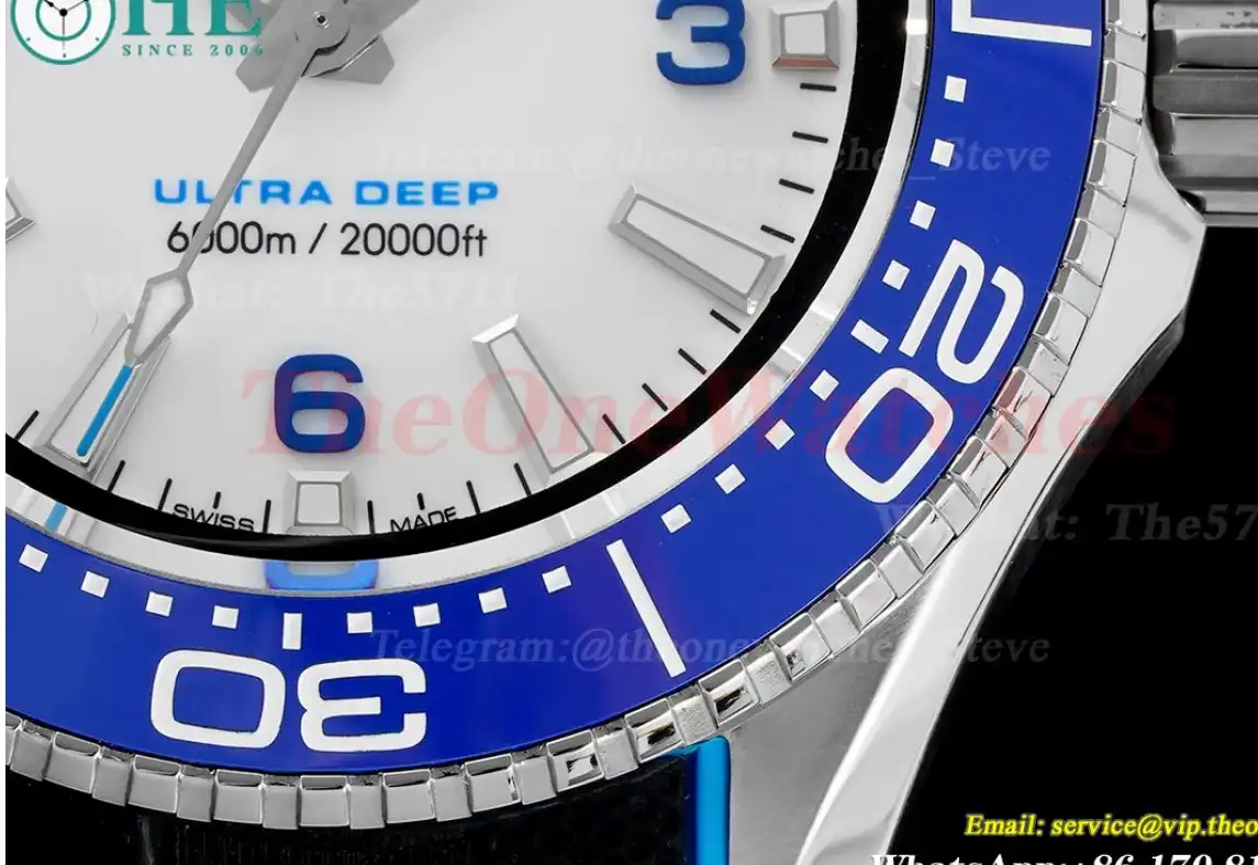 Planet Ocean Ultra Deep 45.5mm SS RU White Dial TF A2824