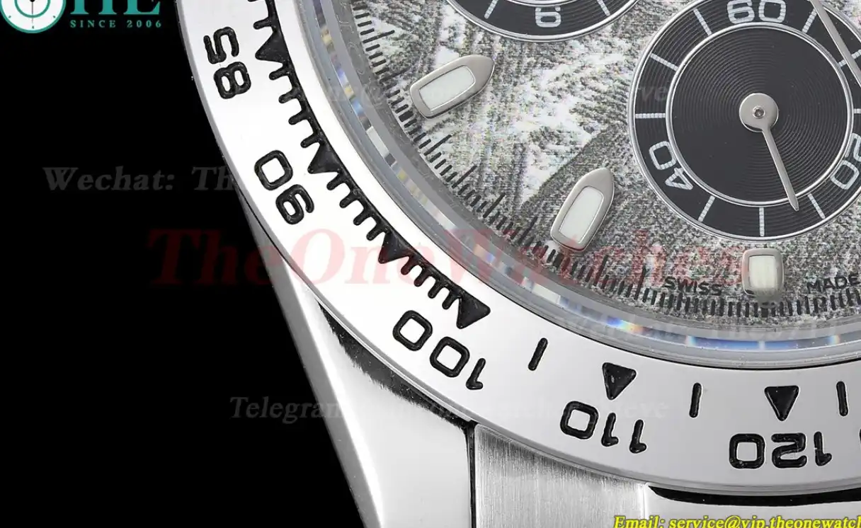 Daytona 40mm SS SS Meteorite Dial GDF A3836