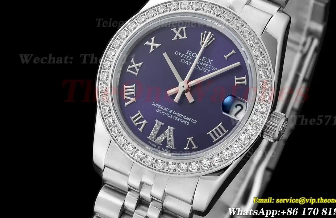 Datejust 28mm Dia SS SS Purple Rmn GDF MY8215