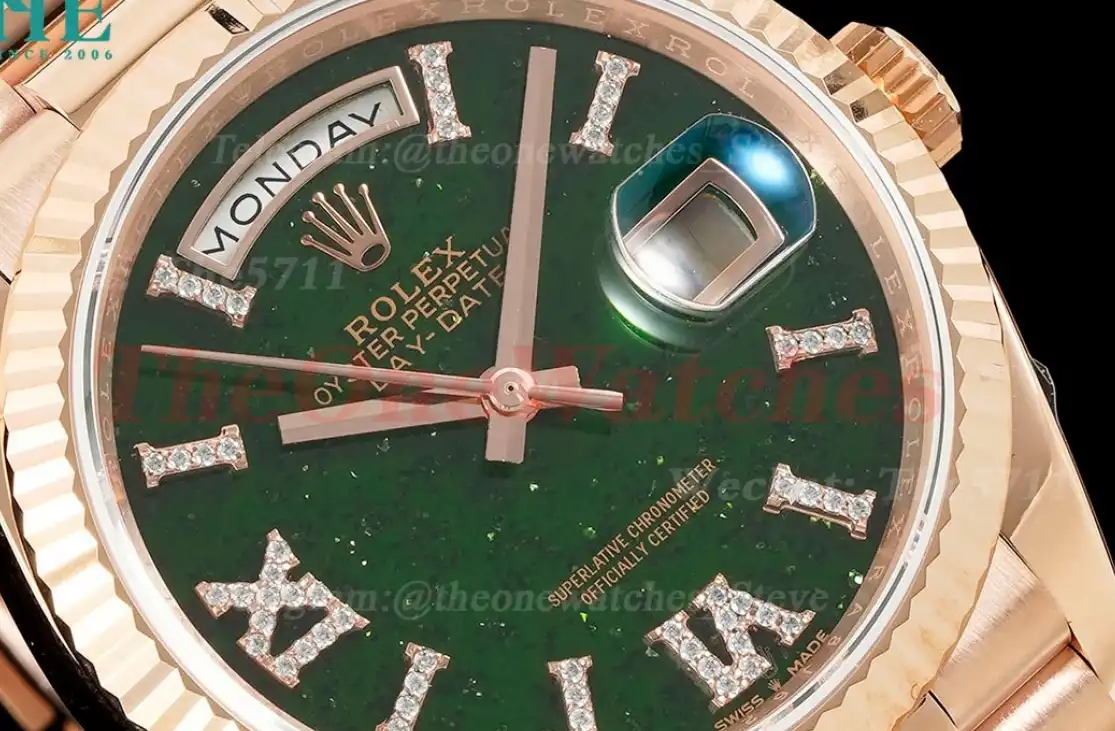 DayDate 36mm RG RG Pres Green Dial RAF A2836