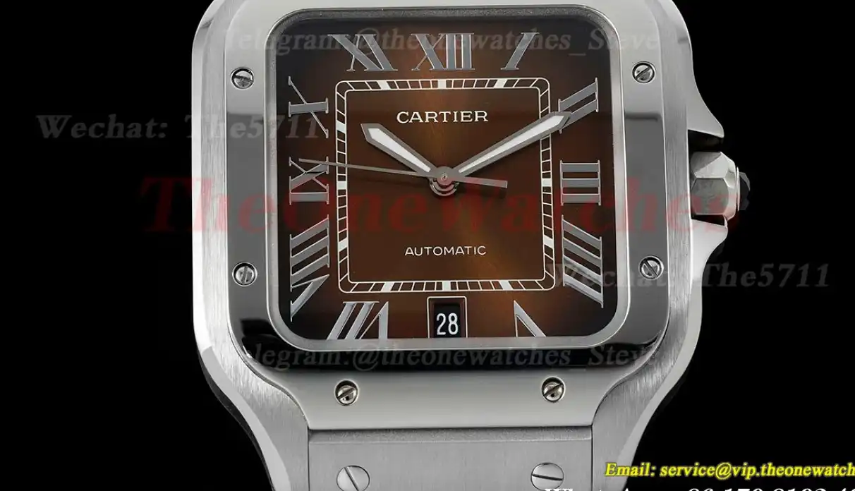 Santos De Cartier 40mm XL SS SS Brown Dial BVF MY9015