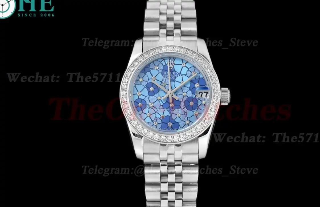 Datejust 28mm Dia SS SS Blue Flower Dial GDF MY8215