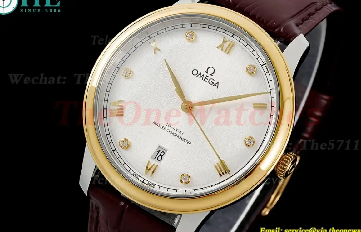 De Ville Prestige Date 40mm YG LE White Textured Dial MKS A8800