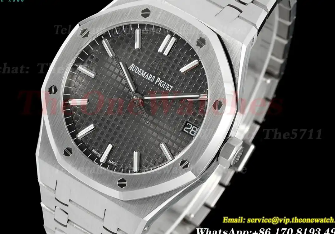 Royal Oak 41mm 15500 SS SS Grey Stk APSF A4302 Super Clone