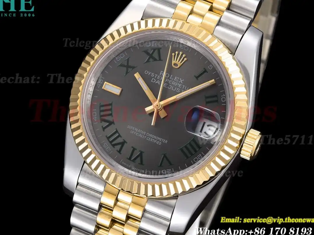 Datejust 126233 36mm Jub SS YG Grey Rmn GDF MY8215