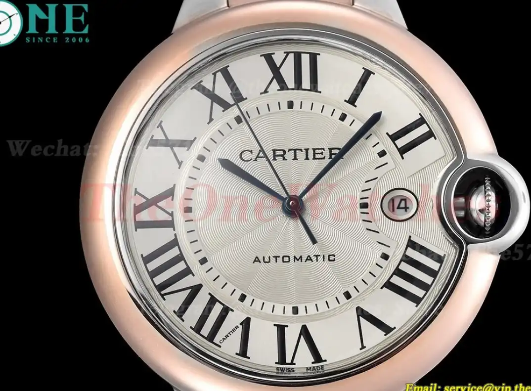 Ballon Bleu De Cartier 42mm RG SS White Rmn GDF MY8215