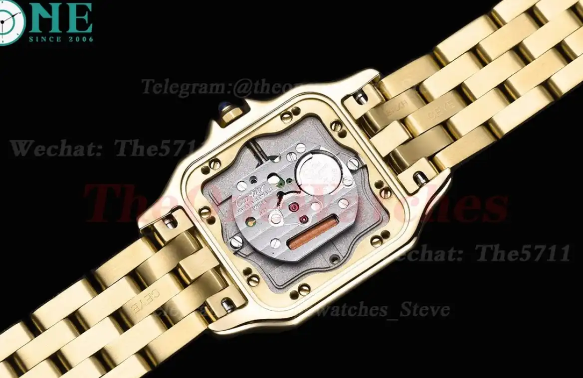 Panthere Secrete De Ladies 27mm Dia YG YG White Dial 8848F Swiss Qtz