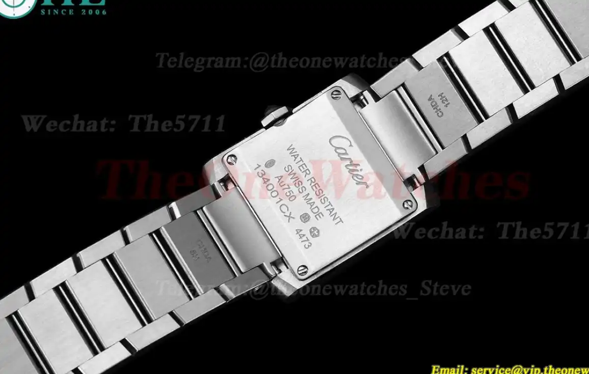 Tank Française 21.2mm Dia SS SS Silver Dial 8848F Quartz