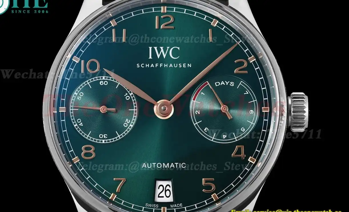 Portugieser 7 Days 42mm SS LE Green Dial ZF V5 A52010