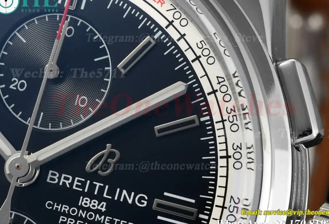 Premier Chronograph 42mm SS LE Black Dial BLSF A7750