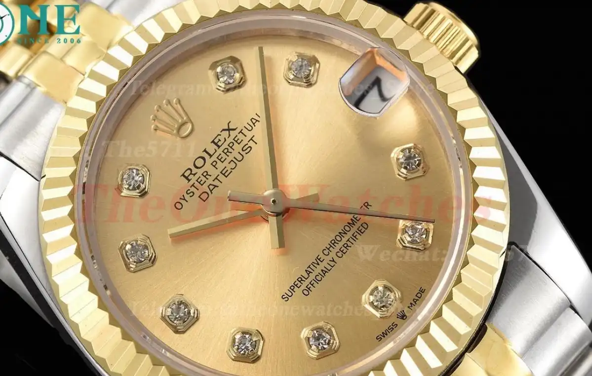 Datejust 31mm 278273 YG SS Gold Dia GDF MY8215